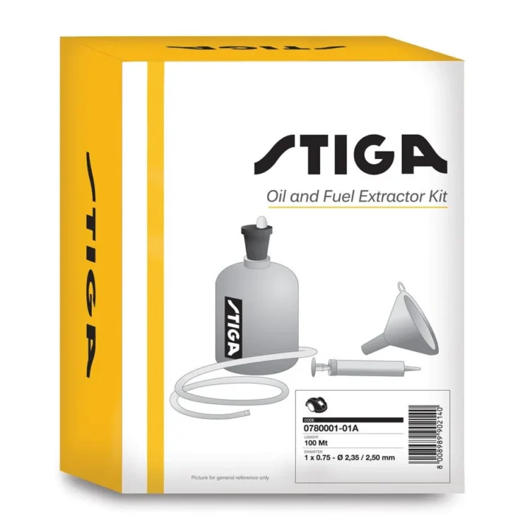 Stiga-kit-2.webp Kit for tømming av olje/drivstoff